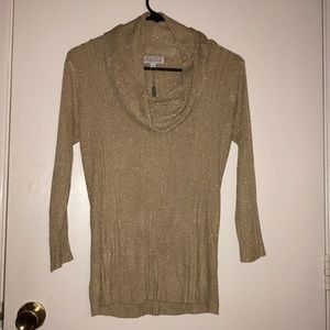 Cowl neck silk top